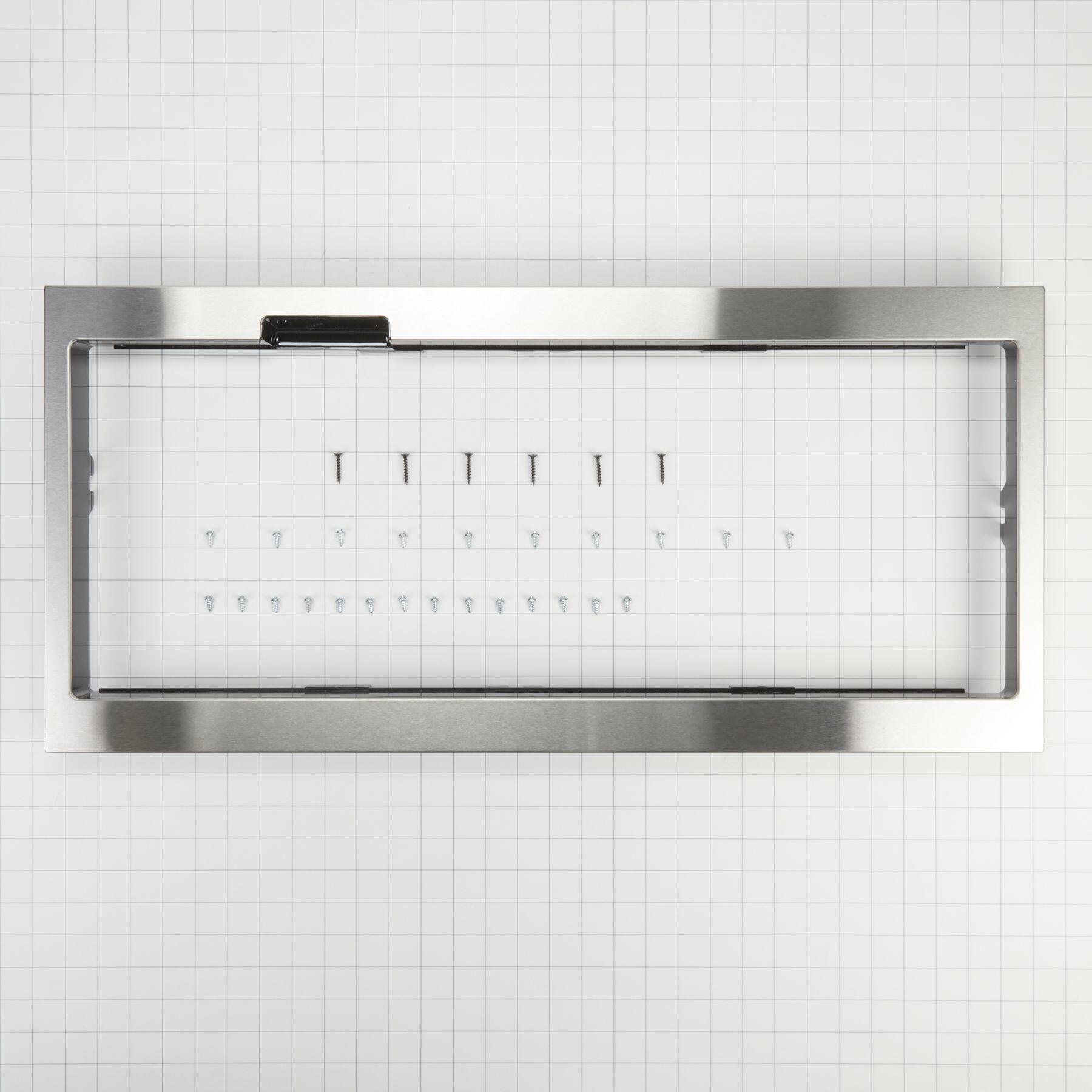 Kitchenaid W11451314 Built-In Low Profile Microwave Slim Trim Kit With Pocket Handle, Stainless Steel - Other