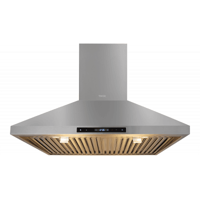 Thor Kitchen HRH3007 30In Wall Mount Chimney Range Hood In Stainless Steel With Led Lights, Touch Control With Display And Remote Control