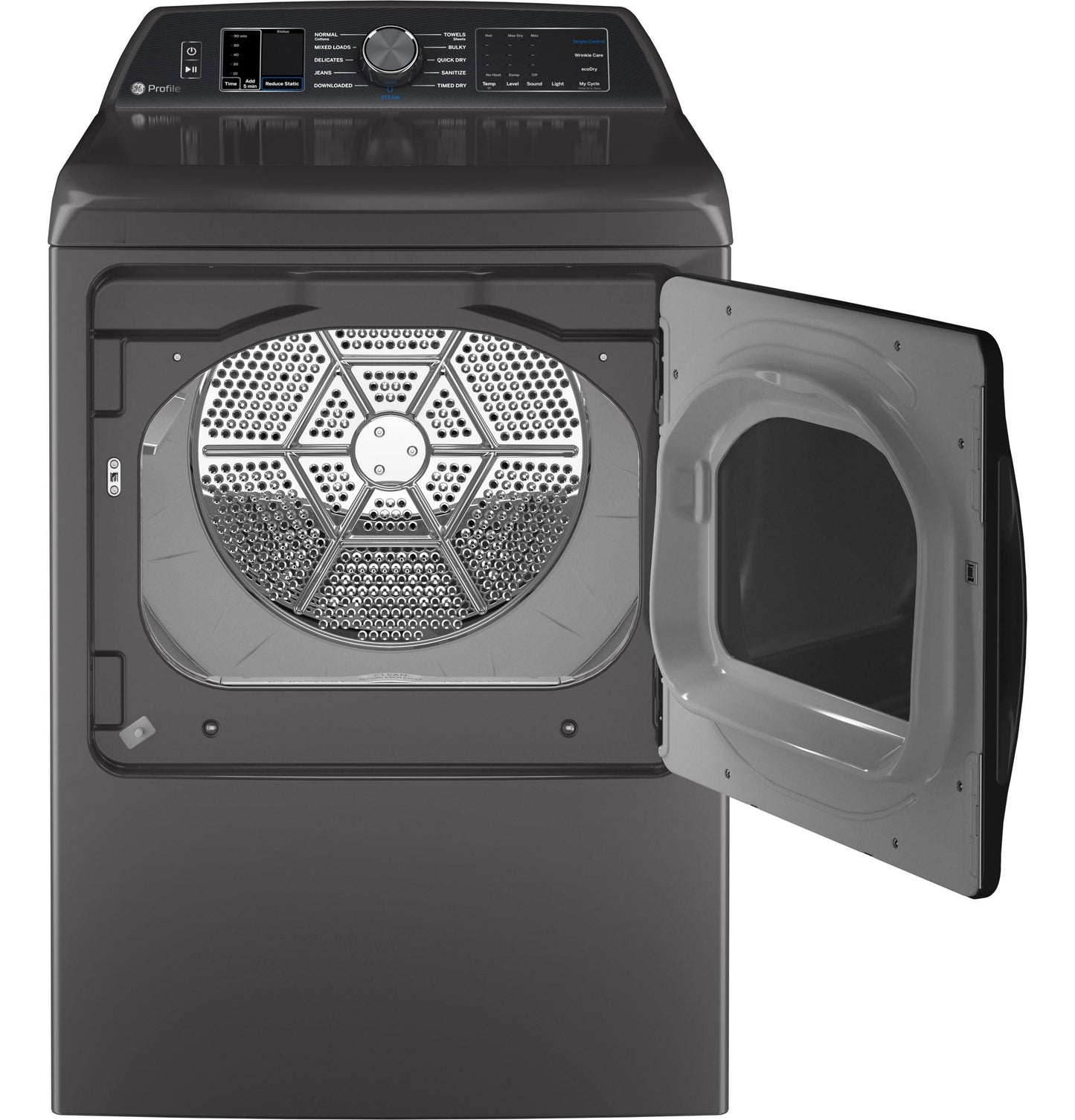 Ge Appliances PTD70GBPTDG Ge Profile™ 7.4 Cu. Ft. Capacity Smart Aluminized Alloy Drum Gas Dryer With Sanitize Cycle And Sensor Dry