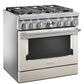 Kitchenaid KFDC506JMH Kitchenaid® 36'' Smart Commercial-Style Dual Fuel Range With 6 Burners - Milkshake