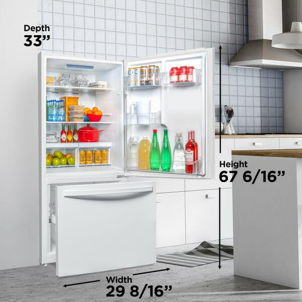 Danby DBM187E1WDB Danby Designer 18.7 Cu. Ft. Apartment Fridge Bottom Mount In White
