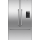 Fisher & Paykel RF201AHUSX1 Freestanding French Door Refrigerator Freezer, 36