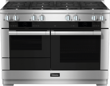 Miele HR19543GDFCLEANTOUCHSTEEL Hr 1954-3 G Df - 48 Inch Range - The Dual Fuel All-Rounder With M Touch For The Highest Demands.