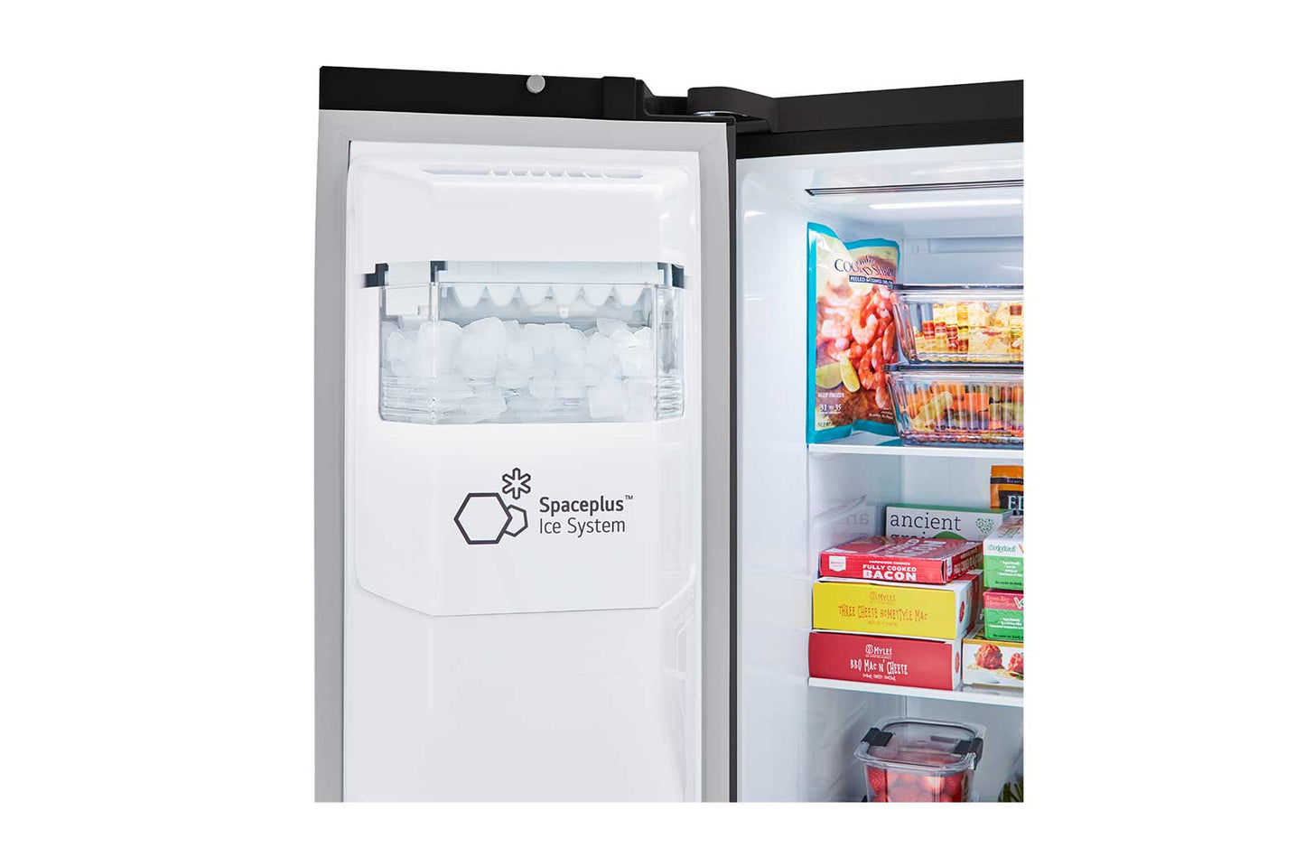 Lg LRSXS2706B 27 Cu. Ft. Side-By-Side Refrigerator With Smooth Touch Ice Dispenser