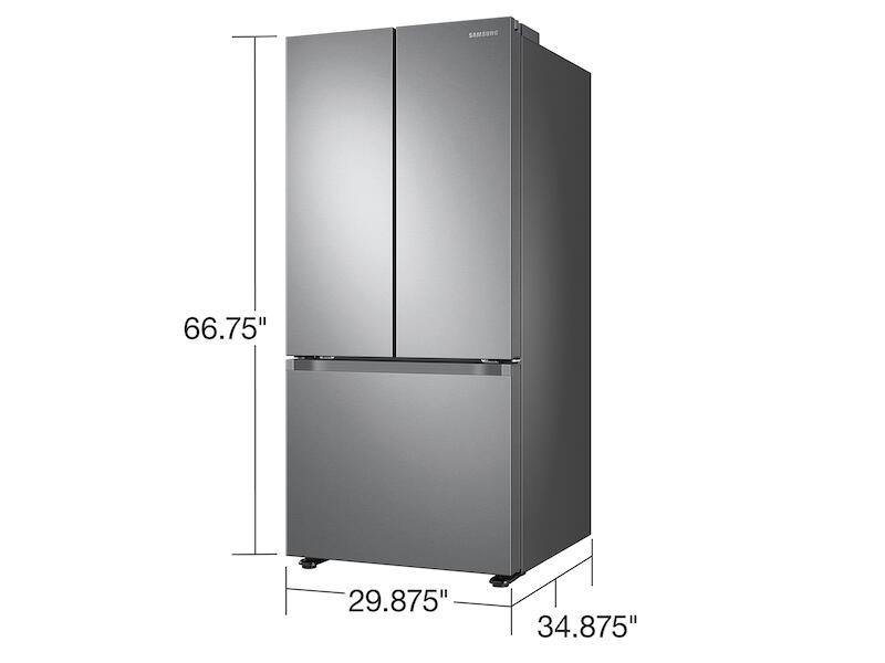 Samsung RF22A4121SR 22 Cu. Ft. Smart 3-Door French Door Refrigerator In Stainless Steel