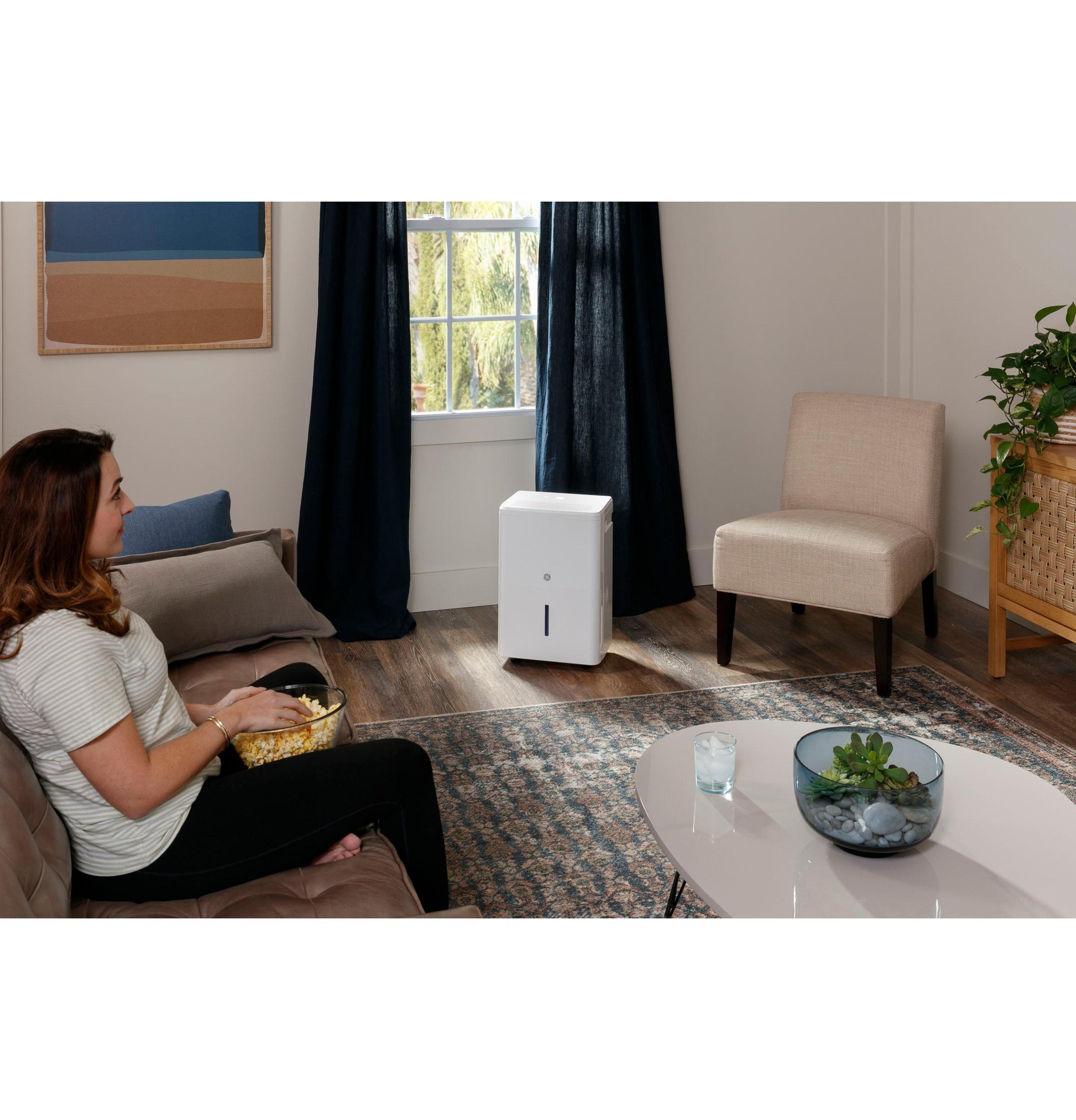 Ge Appliances ADHR22LB Ge® 22 Pint Energy Star® Portable Dehumidifier With Smart Dry For Damp Spaces