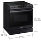 Samsung NE63B8611SG 6.3 Cu. Ft. Smart Instant Heat Induction Slide-In Range With Air Fry & Convection+ In Black Stainless Steel