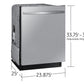 Samsung DW80CG5451SR Autorelease Smart 46Dba Dishwasher With Stormwash™ In Fingerprint Resistant Stainless Steel