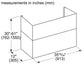 Thermador DC361012W 10'-12' Duct Cover Pro Wall Hood, 36