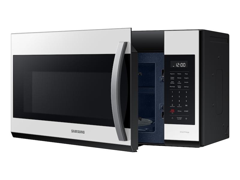 Samsung ME19CB704112 Bespoke Smart 1.9 Cu. Ft. Over-The-Range Microwave With Sensor Cook In White Glass