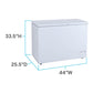 Avanti CF10F0W 10.0 Cu. Ft. Garage Ready Chest Freezer