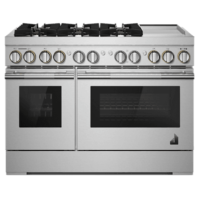 JennAir JDSP548HL Rise 48" Dual-Fuel Professional-Style Range With Chrome-Infused Griddle And Steam Assist