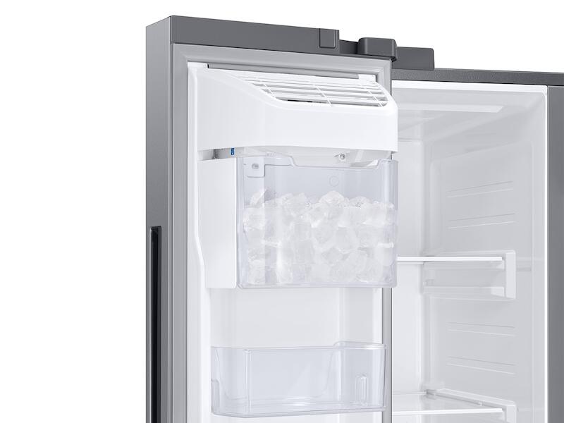 Samsung RS28A5F61SR 27.3 Cu. Ft. Smart Side-By-Side Refrigerator With Family Hub&#8482; In Stainless Steel