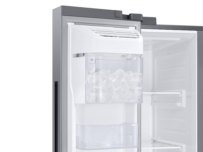 Samsung RS28A5F61SR 27.3 Cu. Ft. Smart Side-By-Side Refrigerator With Family Hub™ In Stainless Steel