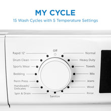 Danby DWM022D3WDB Danby 24-Inch, 2.2 Cu Ft. Stackable Front Load Washer With Steam In White