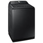 Samsung WA52A5500AV 5.2 Cu. Ft. Large Capacity Smart Top Load Washer With Super Speed Wash In Brushed Black