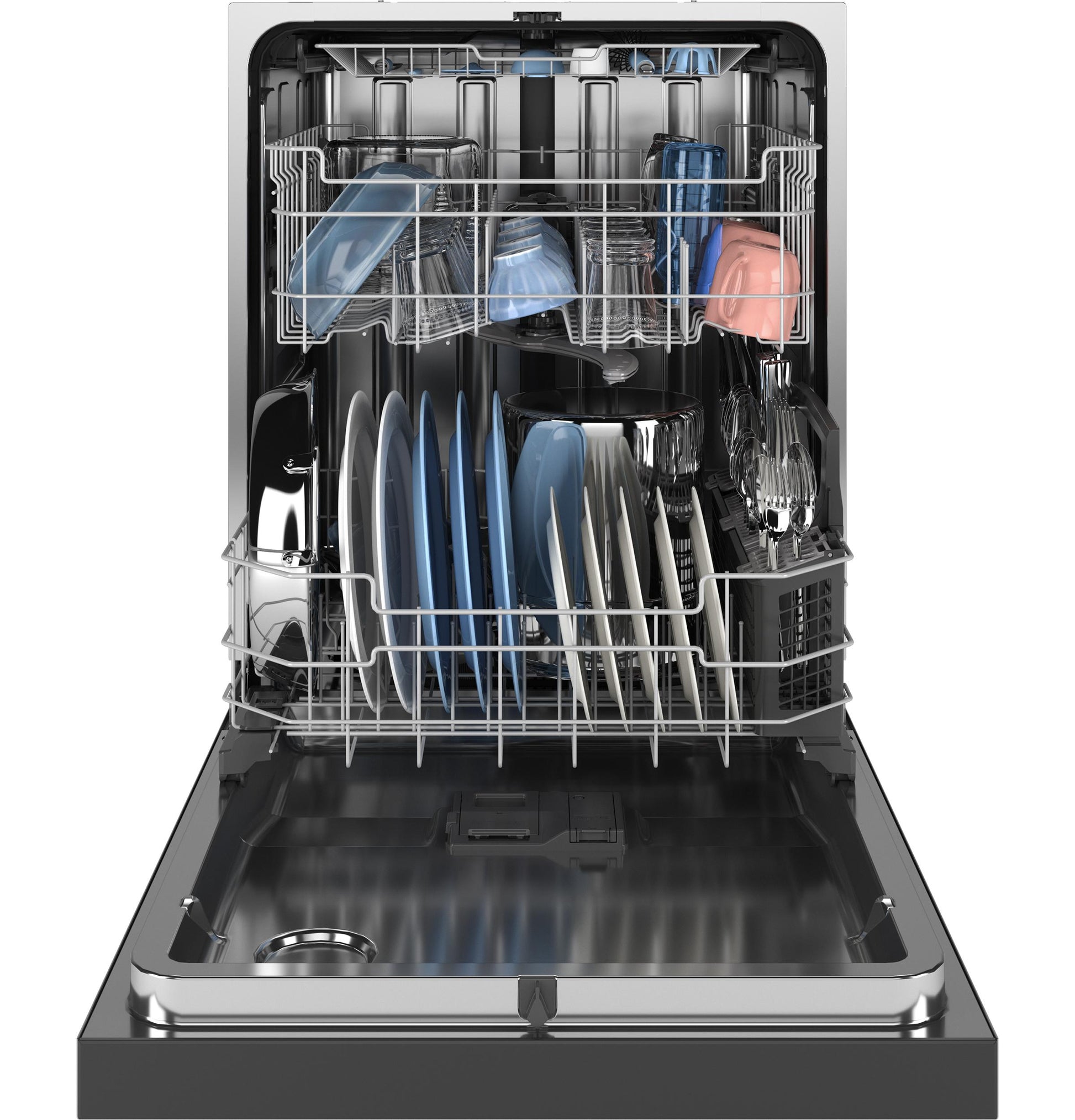 Ge Appliances GDF650SMVES Ge® Front Control With Stainless Steel Interior Dishwasher With Sanitize Cycle