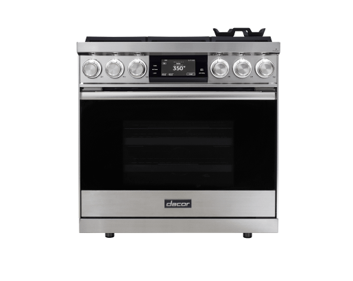 Dacor DOP36C86DLS 36" Dual Fuel Steam Range, Stainless Steel