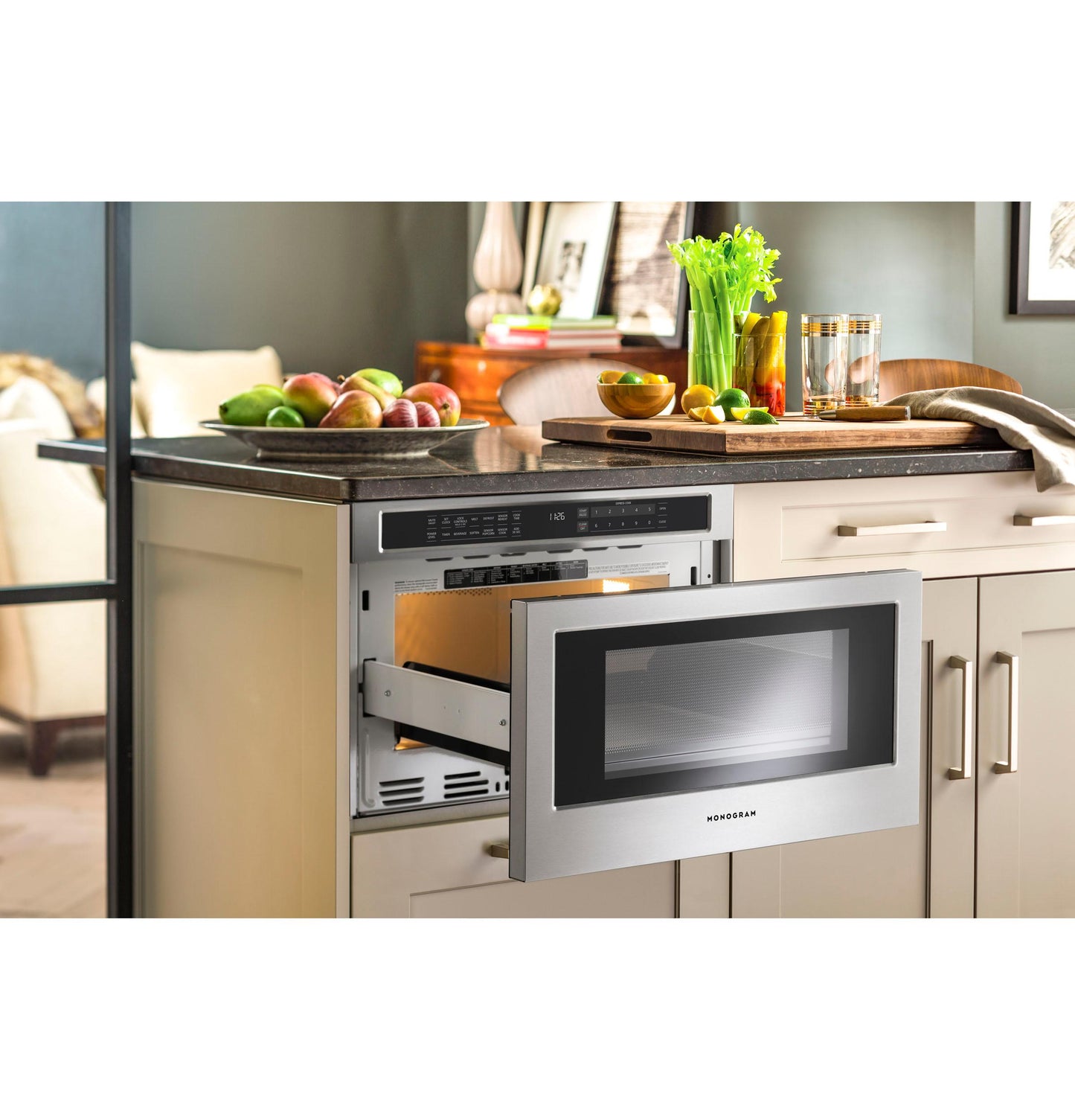 Monogram ZWL1126SRSS Monogram 1.2 Cu. Ft. Drawer Microwave