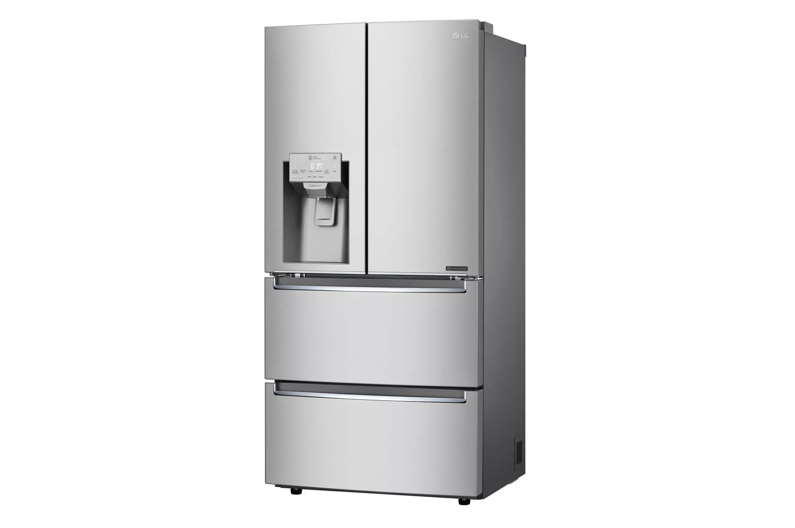 Lg LRMXC1803S 18.3 Cu. Ft. Counter-Depth French Door Refrigerator With Tall Ice And Water Dispenser