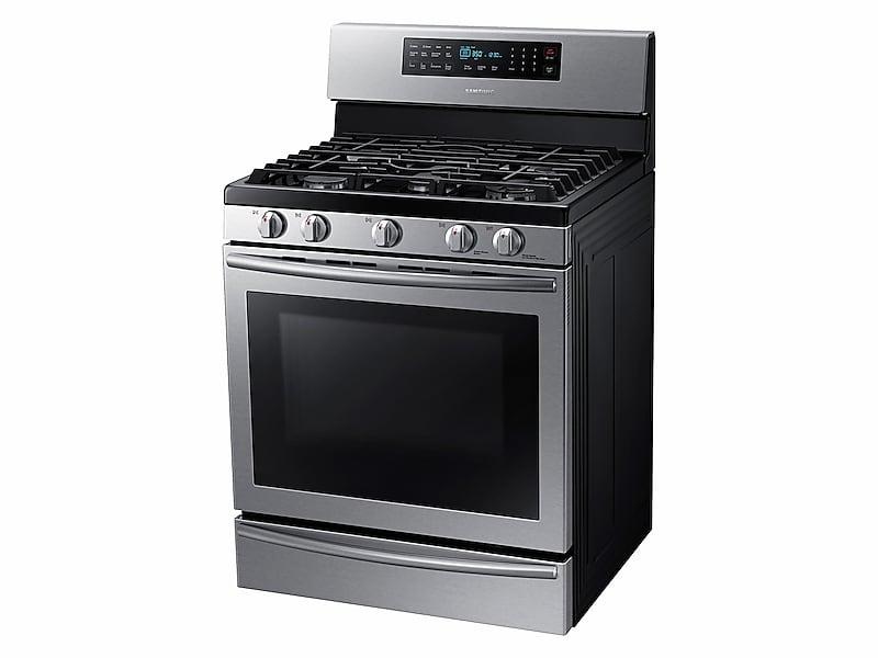 Samsung NX58H5650WS 5.8 Cu. Ft. Gas Range With True Convection In Stainless Steel