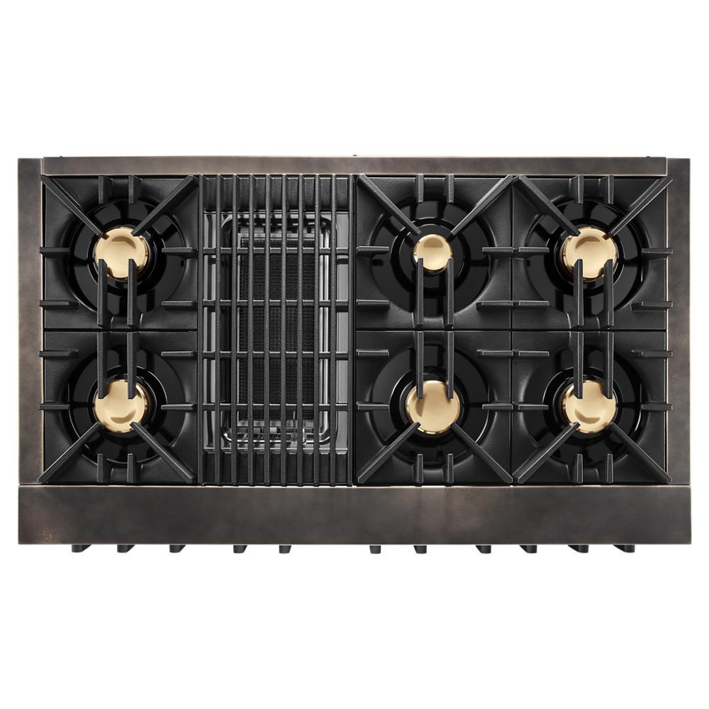 Jennair TANKMAN50 Smoke & Brass By Jennair® 48" Dual-Fuel Professional-Style Range