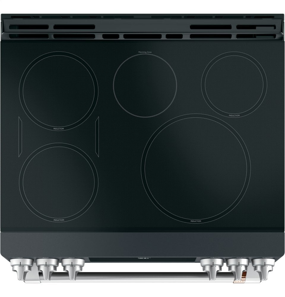 Cafe CHS900P3MD1 Café 30" Smart Slide-In, Front-Control, Induction And Convection Range With Warming Drawer