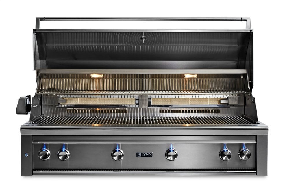 Lynx L54TRLP 54" Lynx Professional Built In Grill With 1 Trident And 3 Ceramic Burners And Rotisserie, Lp