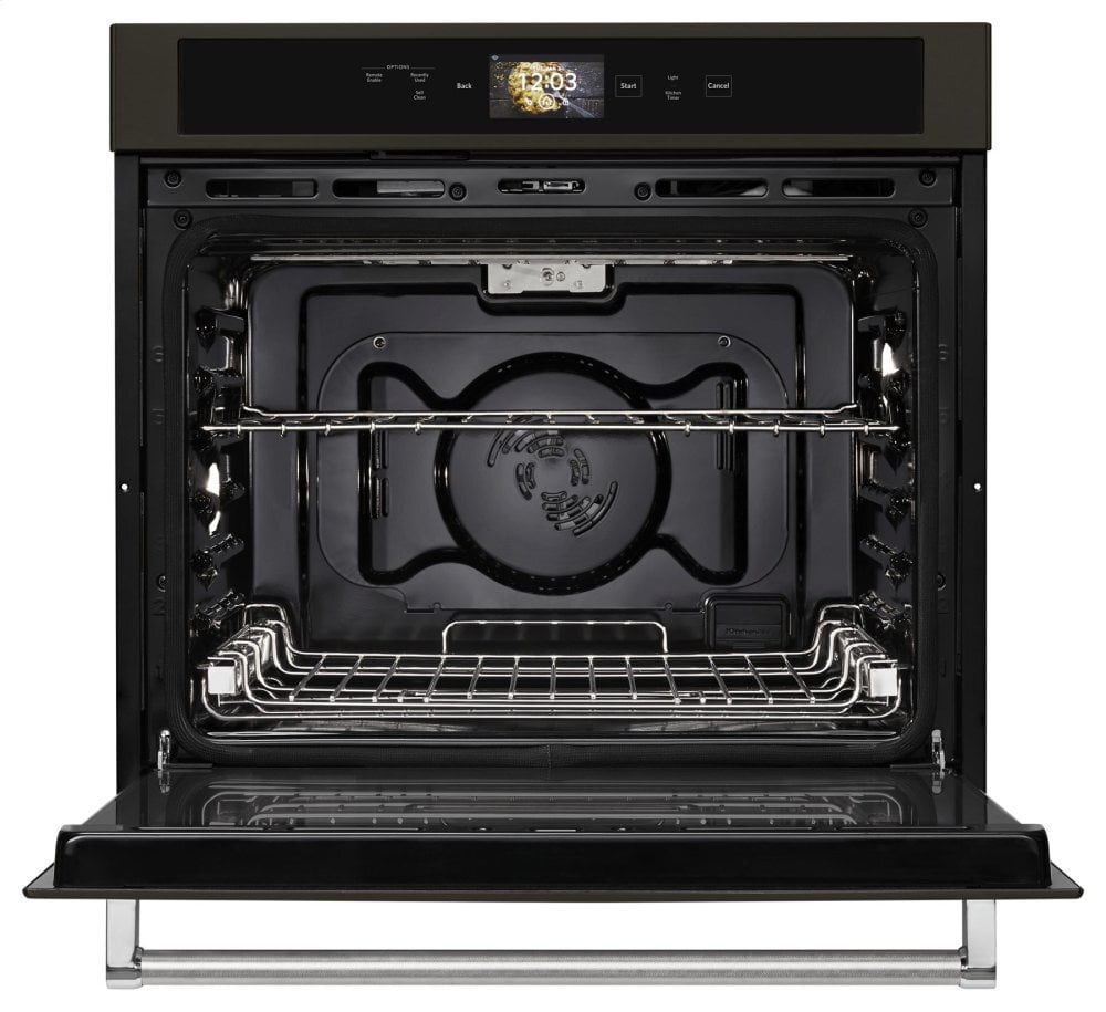 Kitchenaid KOSE900HBS Smart Oven+ 30" Single Oven With Powered Attachments And Printshield&#8482; Finish - Black Stainless Steel With Printshield&#8482; Finish