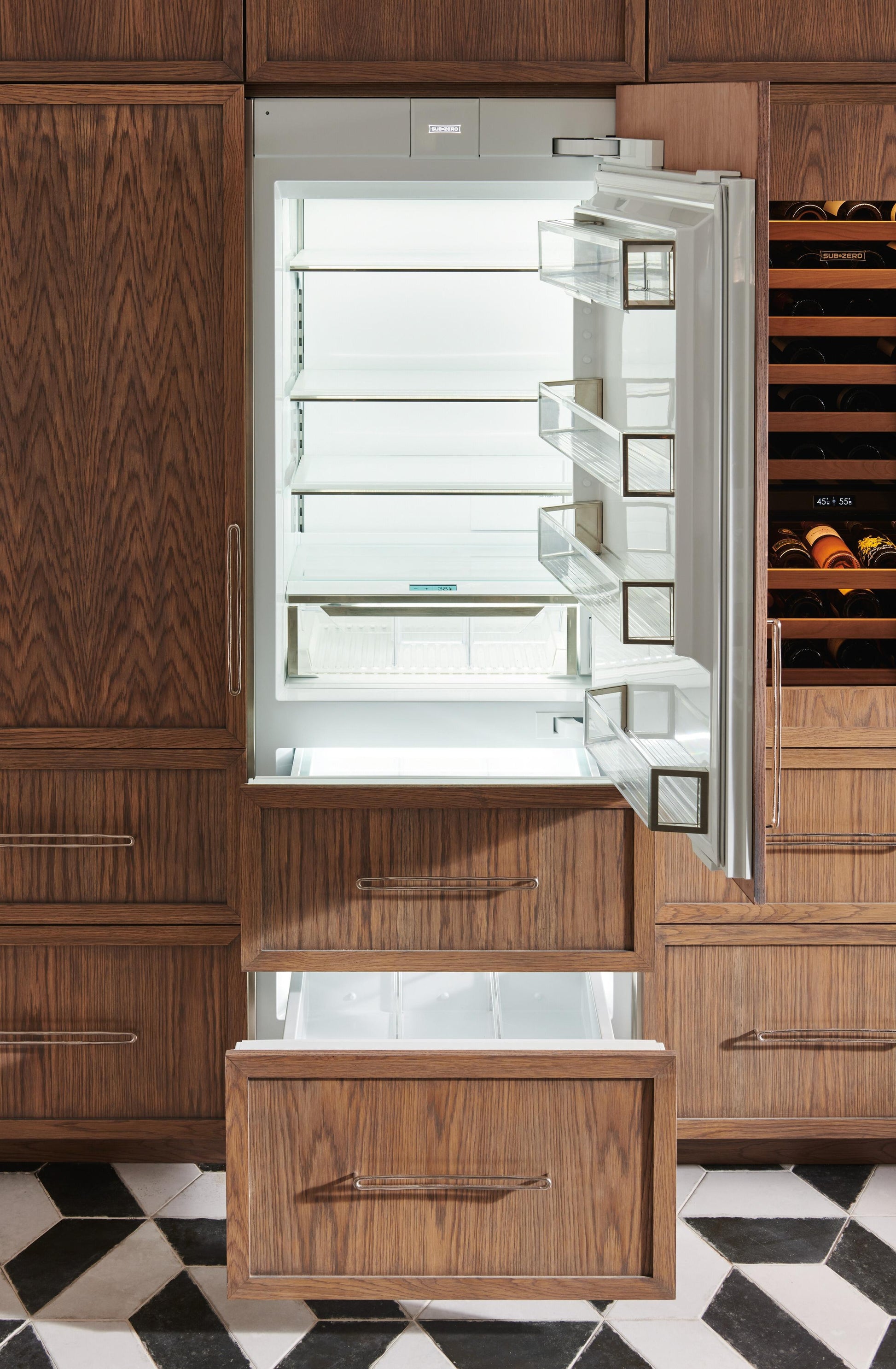 Sub-Zero DET3050RR 30" Designer Over-And-Under Refrigerator - Panel Ready