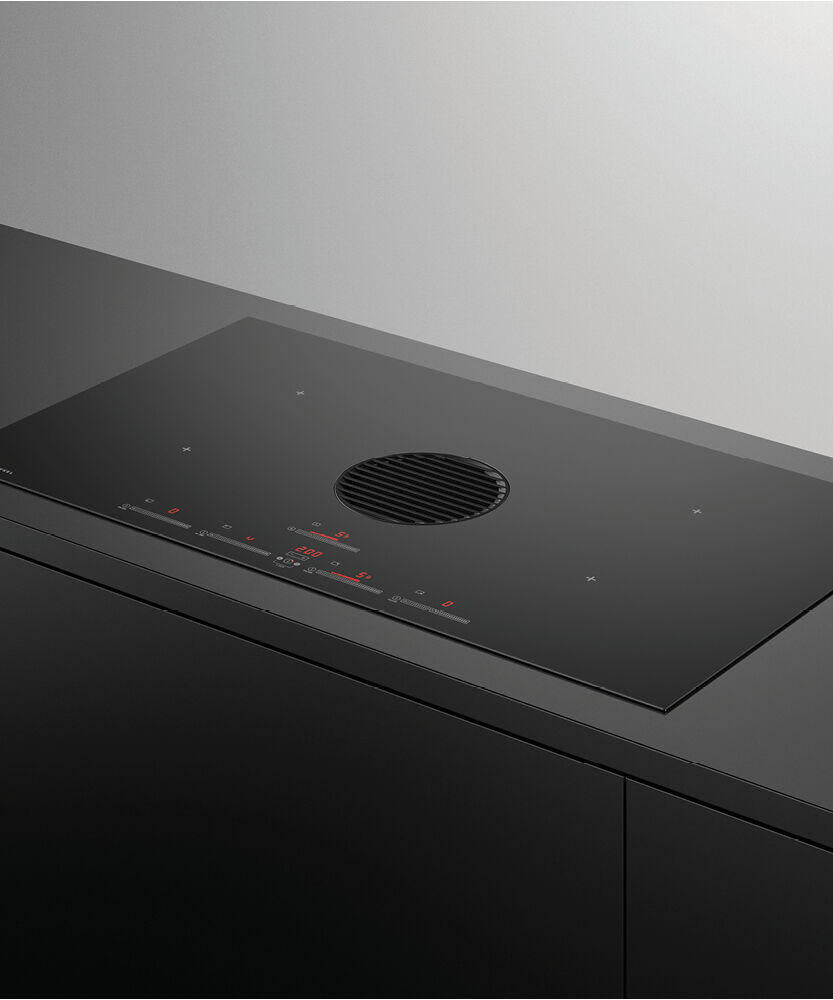 Fisher & Paykel CID364DTB4 Induction Cooktop, 36", 4 Zones With Integrated Ventilation