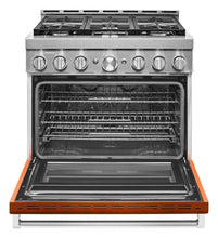 Kitchenaid KFGC506JSC Kitchenaid® 36'' Smart Commercial-Style Gas Range With 6 Burners - Scorched Orange