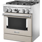 Kitchenaid KFGC500JMH Kitchenaid® 30'' Smart Commercial-Style Gas Range With 4 Burners - Milkshake