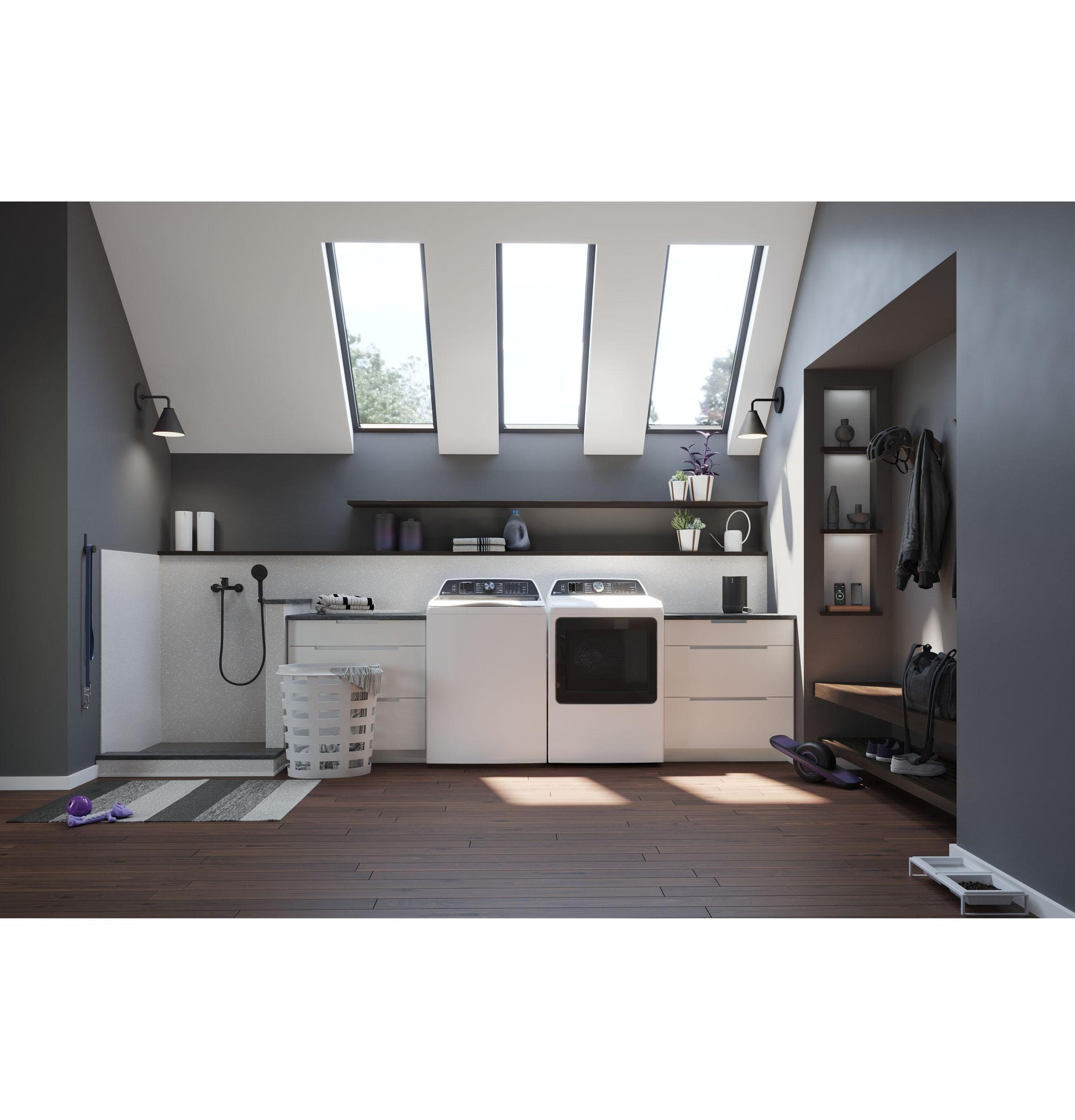 Ge Appliances PTW700BSTWS Ge Profile&#8482; 5.4 Cu. Ft. Capacity Washer With Smarter Wash Technology And Flexdispense&#8482;