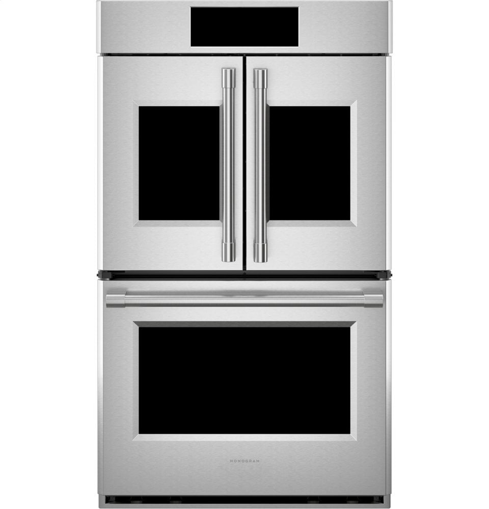 Monogram ZTDX1FPSNSS Monogram 30" Smart French-Door Electric Convection Double Wall Oven Statement Collection