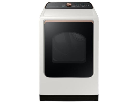 Samsung DVG55A7300E 7.4 Cu. Ft. Smart Gas Dryer With Steam Sanitize+ In Ivory