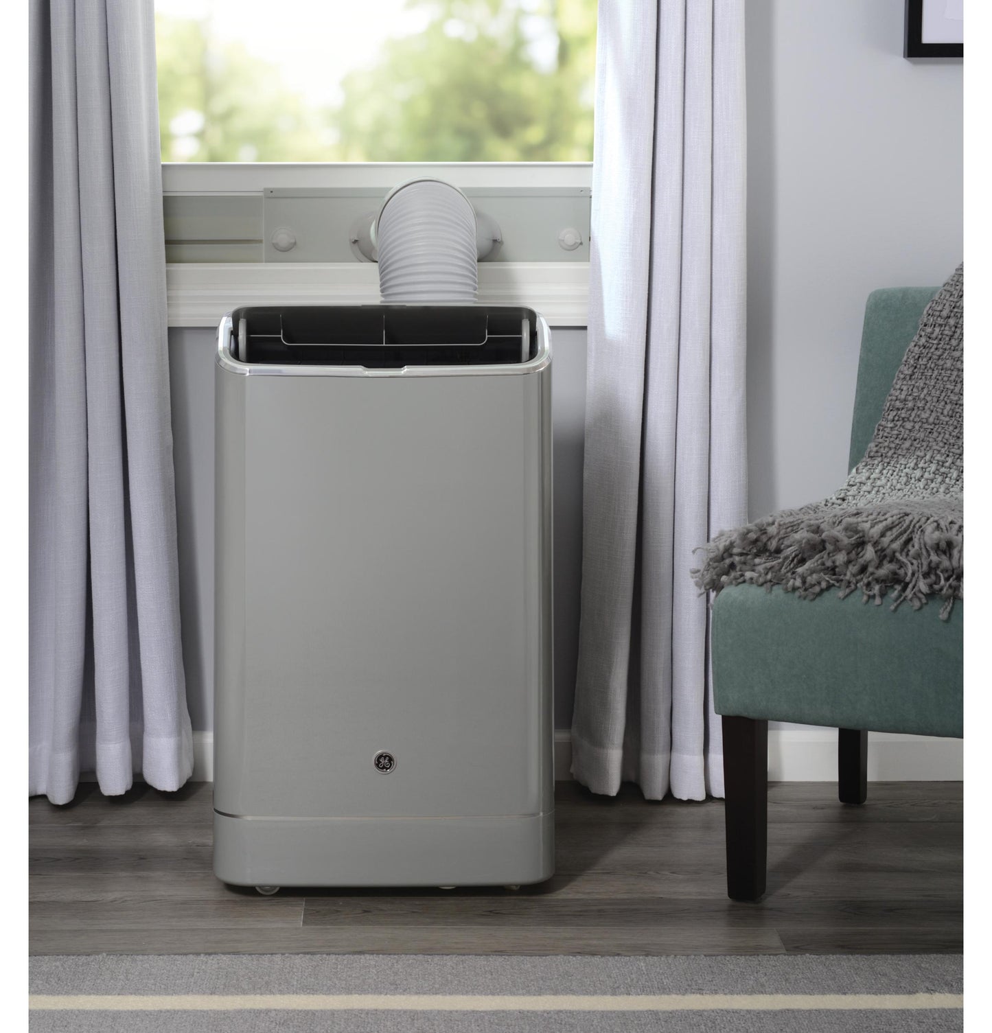 Ge Appliances APCD10JASG Ge® 10,500 Btu Portable Air Conditioner With Dehumidifier And Remote, Grey