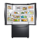 Samsung RF27T5241SG 27 Cu. Ft. Large Capacity 3-Door French Door Refrigerator With Dual Ice Maker In Black Stainless Steel