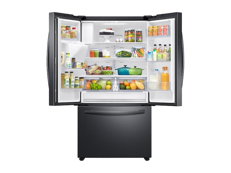 Samsung RF27T5241SG 27 Cu. Ft. Large Capacity 3-Door French Door Refrigerator With Dual Ice Maker In Black Stainless Steel