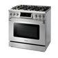 Thor Kitchen TRG3601LP 36 Inch Tilt Panel Professional Gas Range - Trg3601 / Trg3601Lp - Liquid Propane