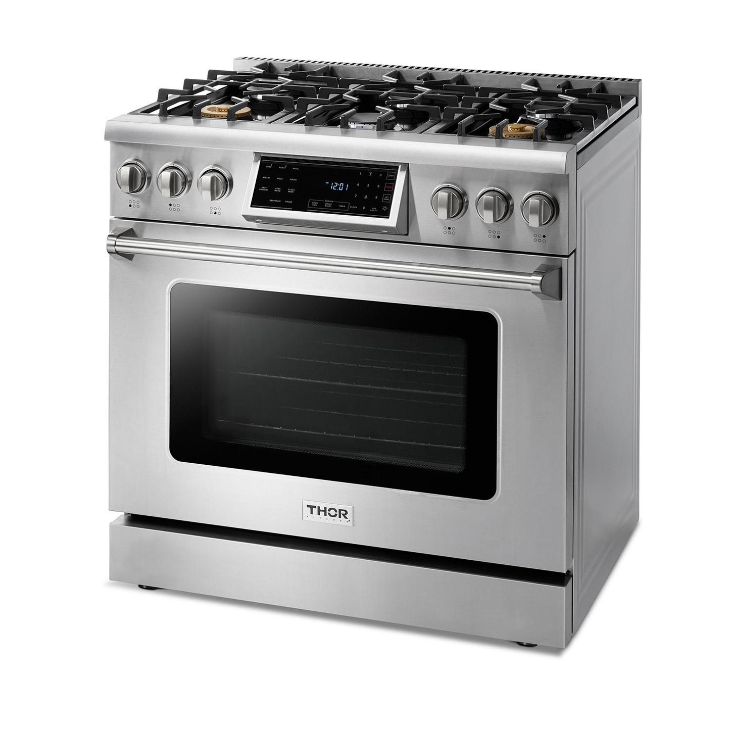Thor Kitchen TRG3601LP 36 Inch Tilt Panel Professional Gas Range - Trg3601 / Trg3601Lp - Liquid Propane