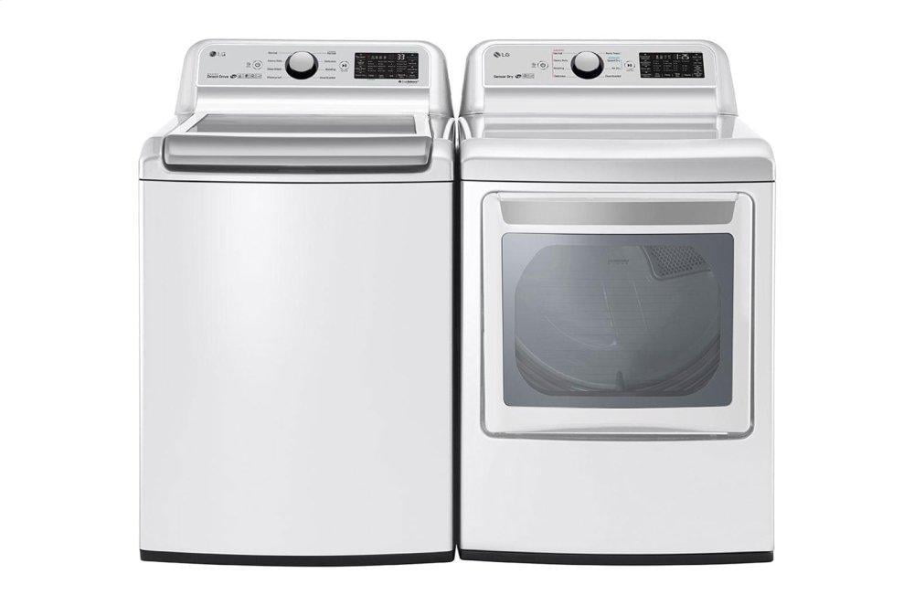 Lg DLG7301WE 7.3 Cu. Ft. Smart Wi-Fi Enabled Gas Dryer With Sensor Dry Technology