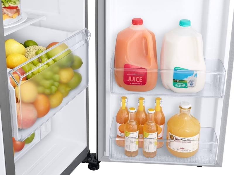 Samsung RS27T5561SR 26.7 Cu. Ft. Large Capacity Side-By-Side Refrigerator With Touch Screen Family Hub™ In Stainless Steel