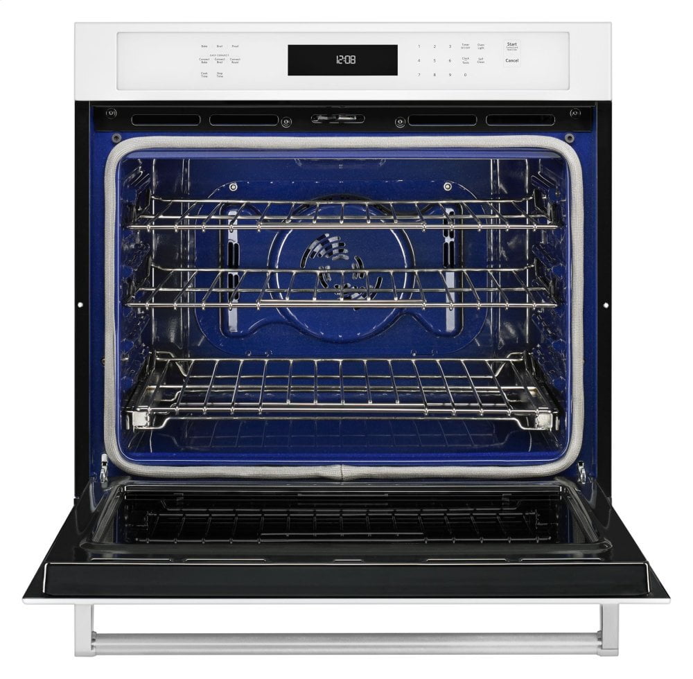 Kitchenaid KOSE507EWH 27" Single Wall Oven With Even-Heat™ True Convection - White