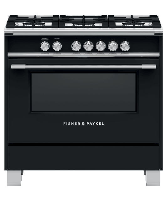 Fisher & Paykel OR36SCG4B1 Gas Range, 36", 5 Burners