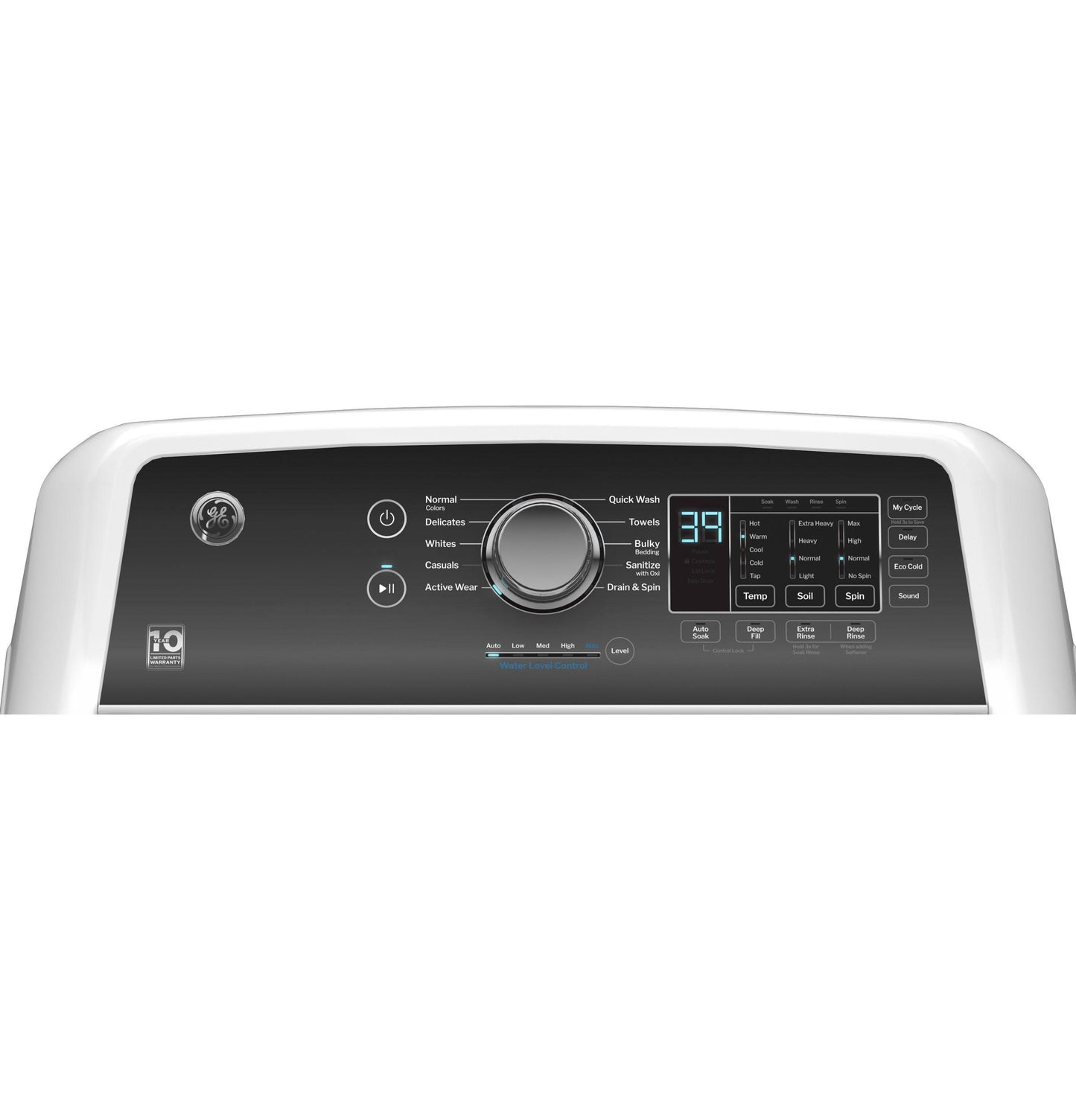 Ge Appliances GTW585BSVWS Ge® 4.5 Cu. Ft. Capacity Washer With Water Level Control