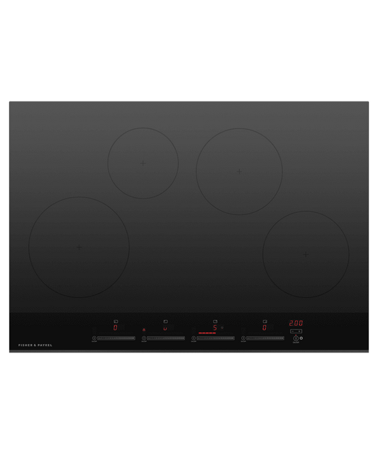 Fisher & Paykel CI304DTB4 Induction Cooktop, 30", 4 Zones