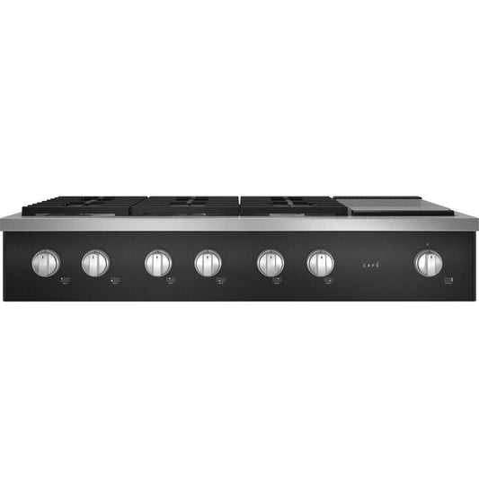 Cafe CGU486P3TD1 Café™ 48" Commercial-Style Gas Rangetop With 6 Burners And Integrated Griddle (Natural Gas)