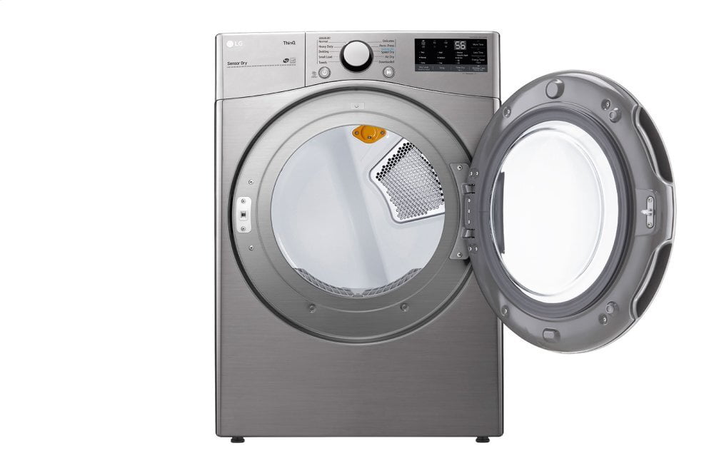 Lg DLE3600V 7.4 Cu. Ft. Ultra Large Capacity Smart Wi-Fi Enabled Front Load Electric Dryer With Built-In Intelligence