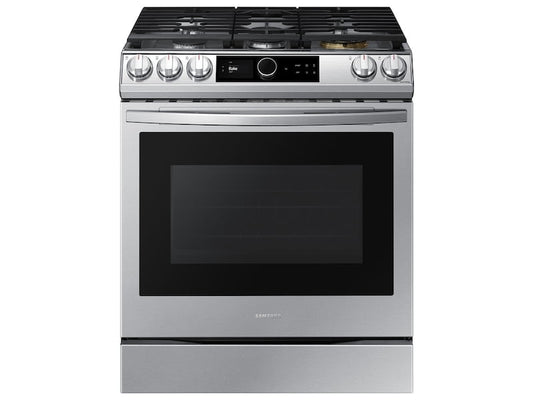 Samsung NX60T8711SS 6.0 Cu. Ft. Front Control Slide-In Gas Range With Smart Dial, Air Fry & Wi-Fi In Stainless Steel